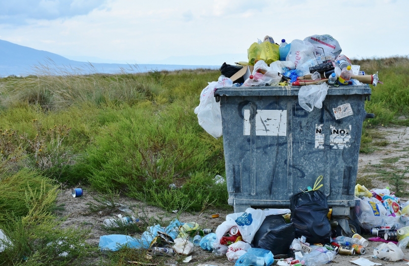 Waste in countryside