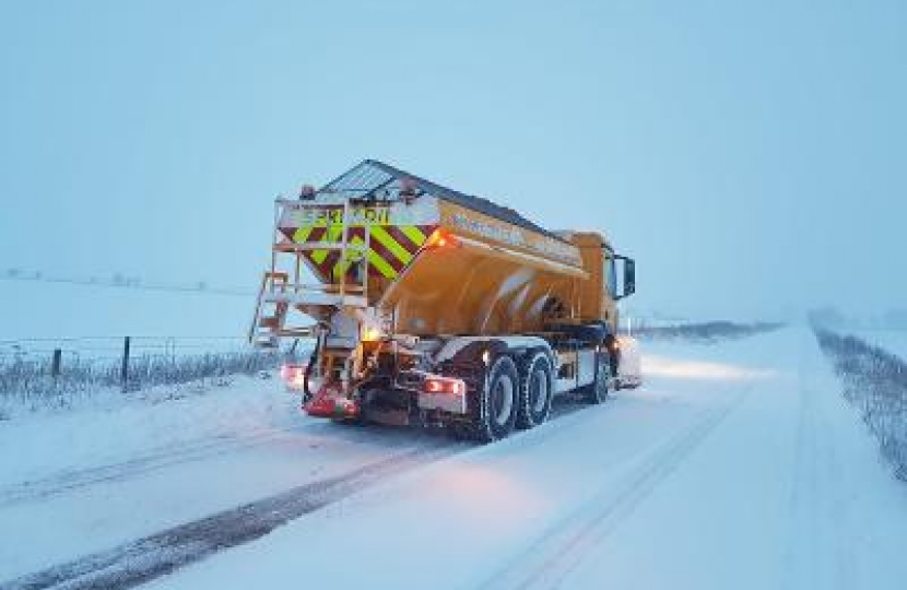 Gritter lorry