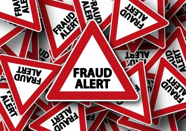 Fraud Alert signs