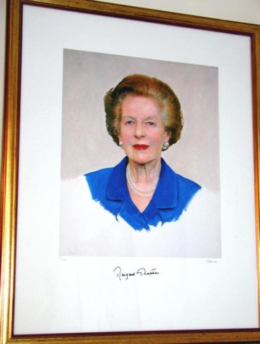 The limited edition print of Rt. Hon. Baroness Thatcher, LG, DM